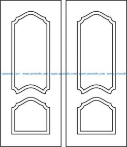 Design pattern door E0009393 file cdr and dxf free vector download for Laser cut CNC