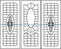 Design pattern door E0009424 file cdr and dxf free vector download for Laser cut CNC