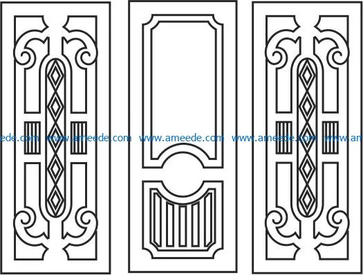 Design Pattern Door E0009425 File Cdr And Dxf Free Vector Download For ...
