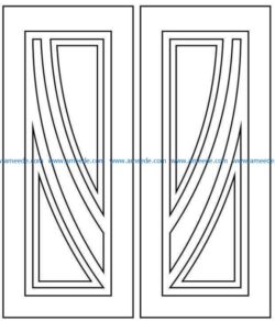 Design pattern door E0009508 file cdr and dxf free vector download for Laser cut CNC