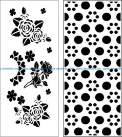 Design pattern panel screen E0009075 file cdr and dxf free vector download for Laser cut CNC