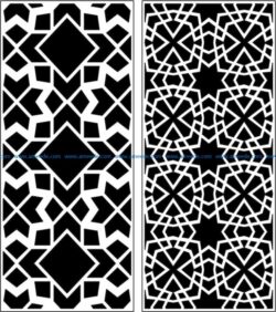 Design pattern panel screen E0009074 file cdr and dxf free vector download for Laser cut CNC