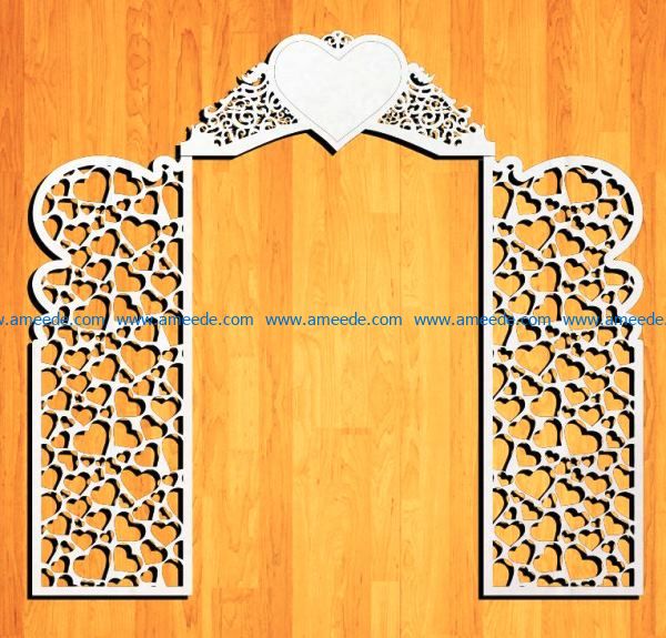 Design pattern panel screen E0009160 file cdr and dxf free vector download for Laser cut CNC