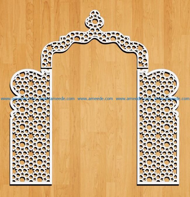 Design pattern panel screen E0009161 file cdr and dxf free vector download for Laser cut CNC