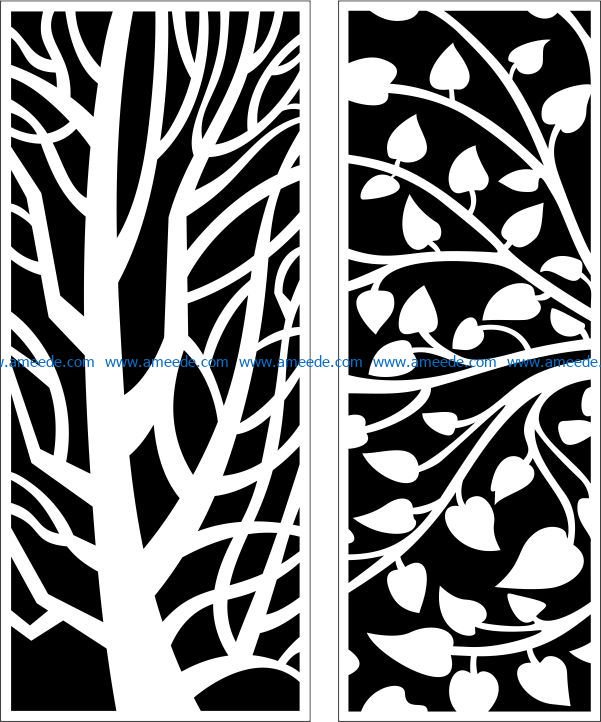Design pattern panel screen E0009163 file cdr and dxf free vector download for Laser cut CNC