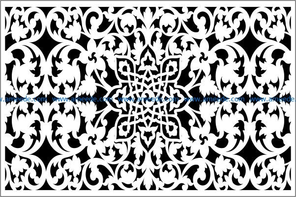Design pattern panel screen E0009223 file cdr and dxf free vector download for Laser cut CNC