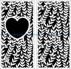 Design pattern panel screen E0009260 file cdr and dxf free vector download for Laser cut CNC