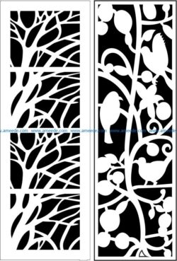 Design pattern panel screen E0009294 file cdr and dxf free vector download for Laser cut CNC