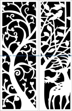 Design pattern panel screen E0009295 file cdr and dxf free vector download for Laser cut CNC