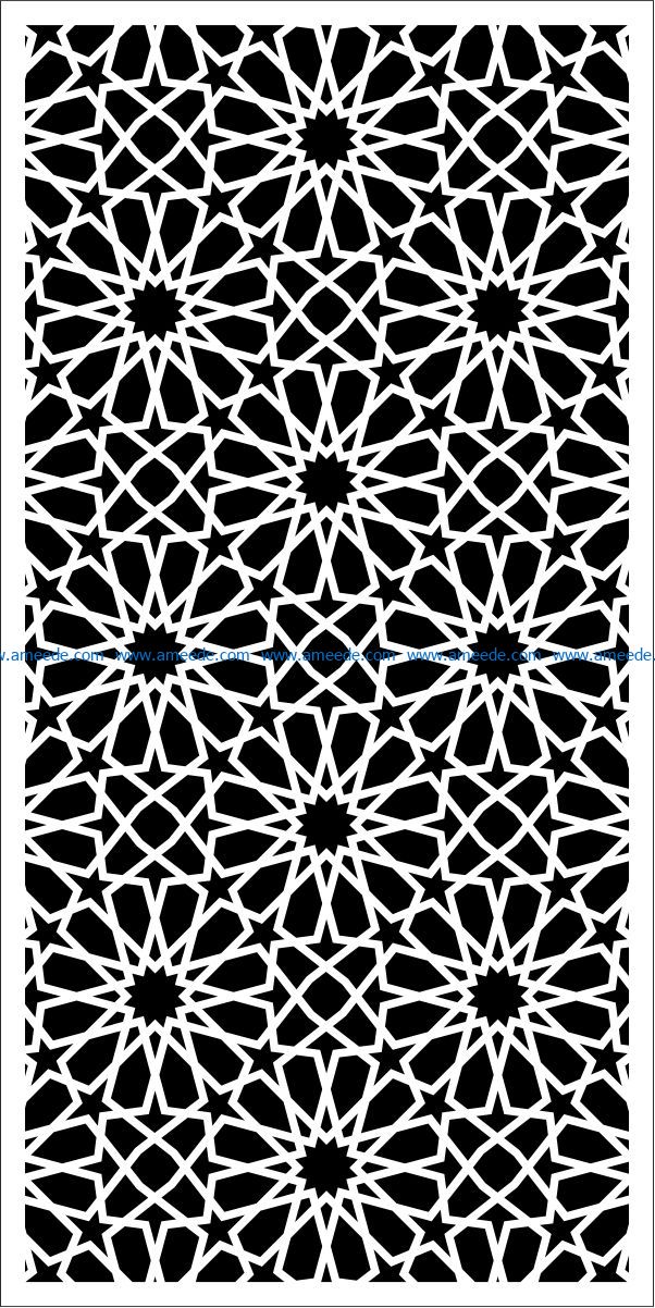 Design pattern panel screen E0009296 file cdr and dxf free vector download for Laser cut CNC