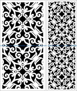 Design pattern panel screen E0009297 file cdr and dxf free vector download for Laser cut CNC