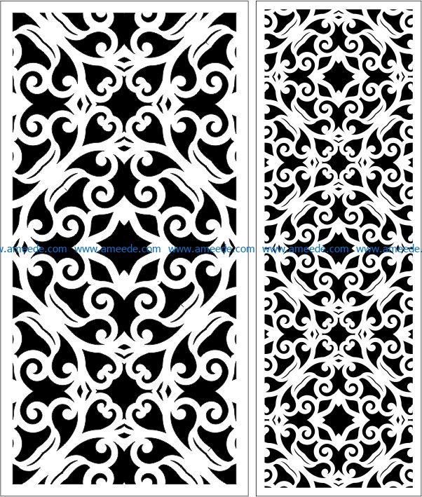 Design pattern panel screen E0009297 file cdr and dxf free vector download for Laser cut CNC