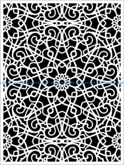 Design pattern panel screen E0009299 file cdr and dxf free vector download for Laser cut CNC