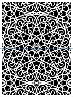 Design pattern panel screen E0009299 file cdr and dxf free vector download for Laser cut CNC