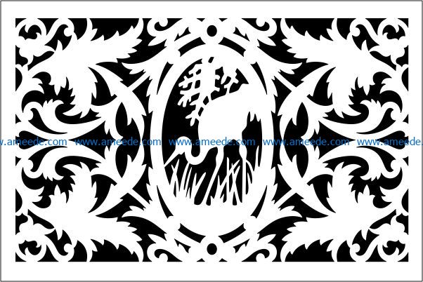 Design pattern panel screen E0009337 file cdr and dxf free vector download for Laser cut CNC