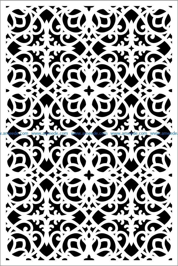 Design pattern panel screen E0009343 file cdr and dxf free vector download for Laser cut CNC
