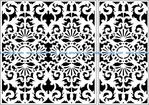 Design pattern panel screen E0009464 file cdr and dxf free vector download for Laser cut CNC