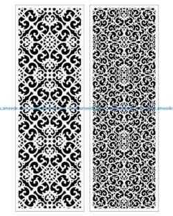 Design pattern panel screen E0009383 file cdr and dxf free vector download for Laser cut CNC