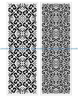 Design pattern panel screen E0009383 file cdr and dxf free vector download for Laser cut CNC