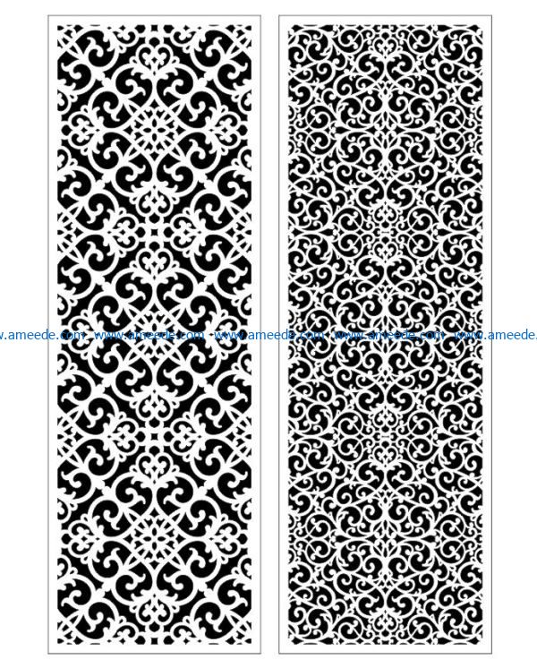 Design pattern panel screen E0009383 file cdr and dxf free vector download for Laser cut CNC