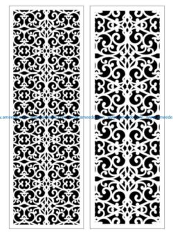 Design pattern panel screen E0009384 file cdr and dxf free vector download for Laser cut CNC