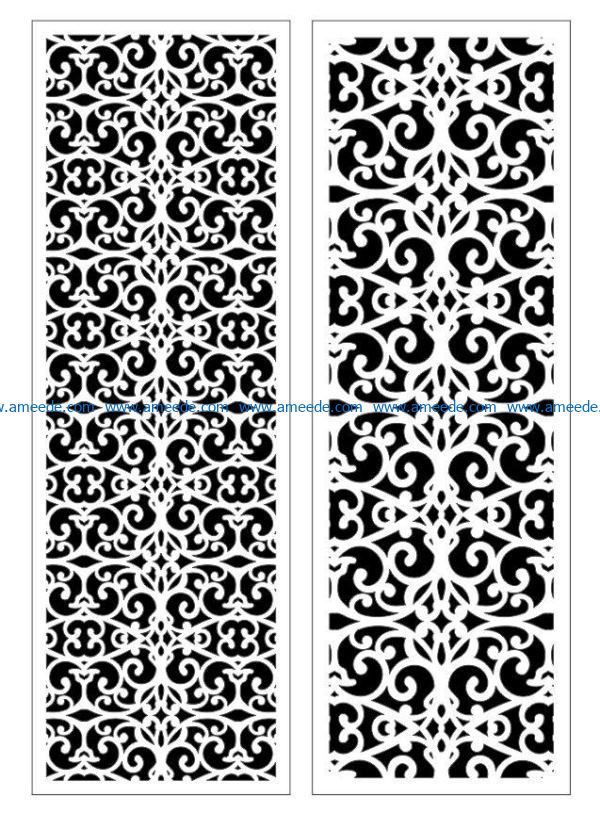 Design pattern panel screen E0009384 file cdr and dxf free vector download for Laser cut CNC