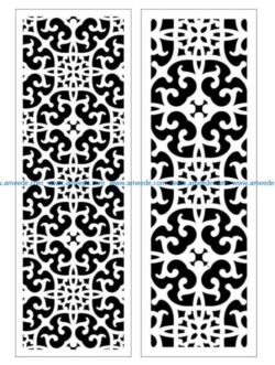 Design pattern panel screen E0009385 file cdr and dxf free vector download for Laser cut CNC