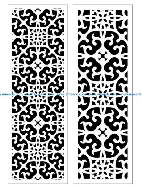 Design pattern panel screen E0009385 file cdr and dxf free vector download for Laser cut CNC
