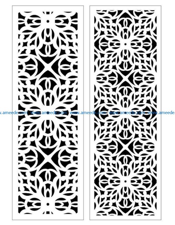 Design pattern panel screen E0009386 file cdr and dxf free vector download for Laser cut CNC