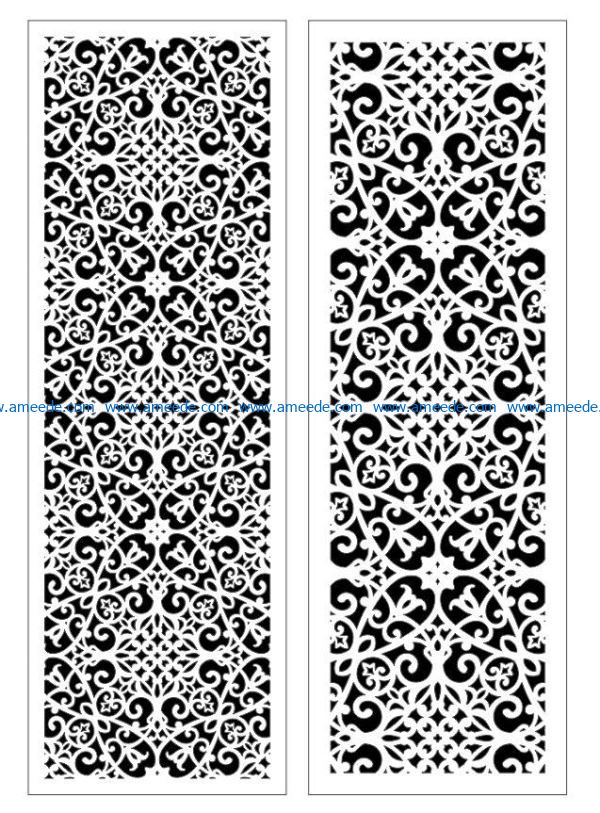 Design pattern panel screen E0009387 file cdr and dxf free vector download for Laser cut CNC