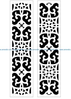 Design pattern panel screen E0009388 file cdr and dxf free vector download for Laser cut CNC