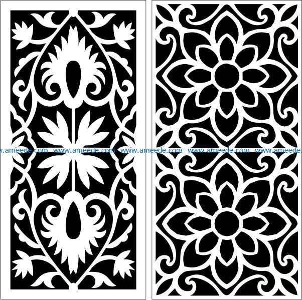 Design pattern panel screen E0009433 file cdr and dxf free vector download for Laser cut CNC