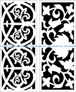 Design pattern panel screen E0009435 file cdr and dxf free vector download for Laser cut CNC