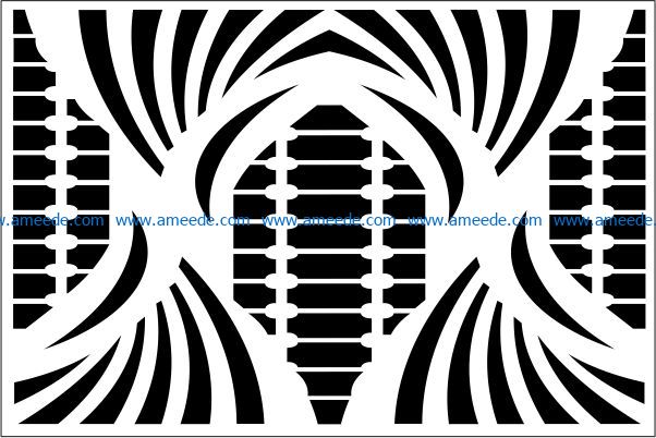 Design pattern panel screen E0009465 file cdr and dxf free vector download for Laser cut CNC