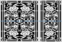 Design pattern panel screen E0009466 file cdr and dxf free vector download for Laser cut CNC