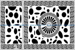 Design pattern panel screen E0009469 file cdr and dxf free vector download for Laser cut CNC