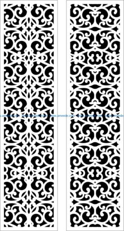 Design pattern panel screen E0009502 file cdr and dxf free vector download for Laser cut CNC