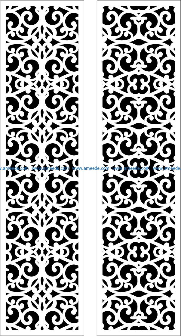 Design pattern panel screen E0009502 file cdr and dxf free vector download for Laser cut CNC