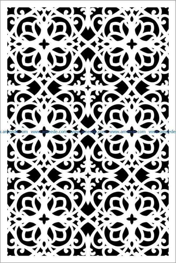 Design pattern panel screen E0009504 file cdr and dxf free vector ...
