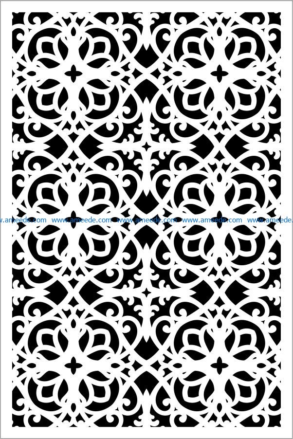 Design pattern panel screen E0009504 file cdr and dxf free vector download for Laser cut CNC