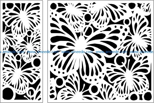 Design pattern panel screen E0009543 file cdr and dxf free vector download for Laser cut CNC