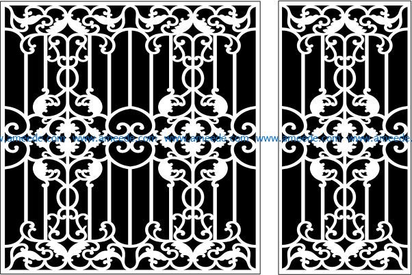Design pattern panel screen E0009544 file cdr and dxf free vector download for Laser cut CNC