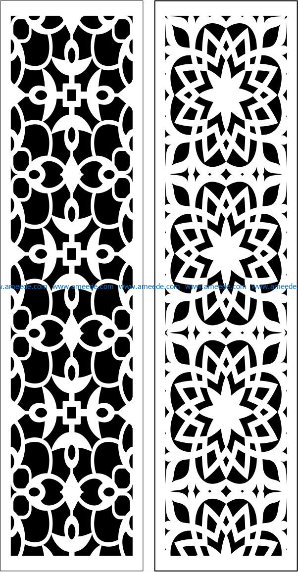 Design pattern panel screen E0009546 file cdr and dxf free vector download for Laser cut CNC