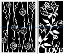 Design pattern panel screen E0009587 file cdr and dxf free vector download for Laser cut CNC