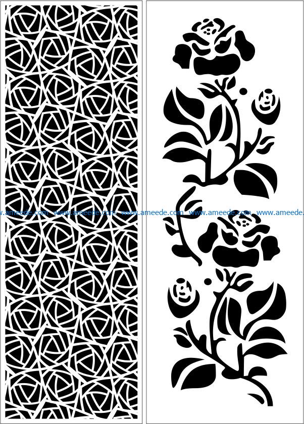 Design pattern panel screen E0009588 file cdr and dxf free vector download for Laser cut CNC