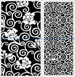 Design pattern panel screen E0009589 file cdr and dxf free vector download for Laser cut CNC