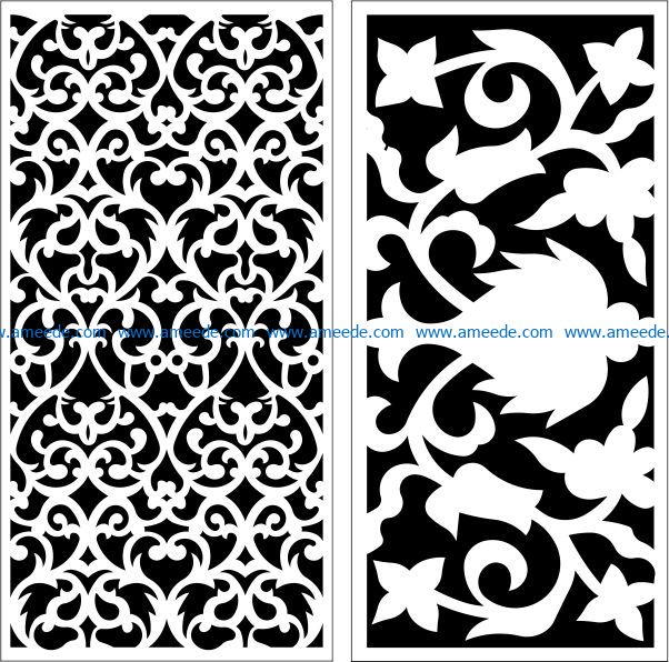 Design pattern panel screen E0009591 file cdr and dxf free vector download for Laser cut CNC