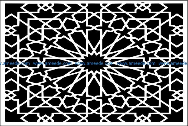 Design pattern panel screen E0009621 file cdr and dxf free vector download for Laser cut CNC