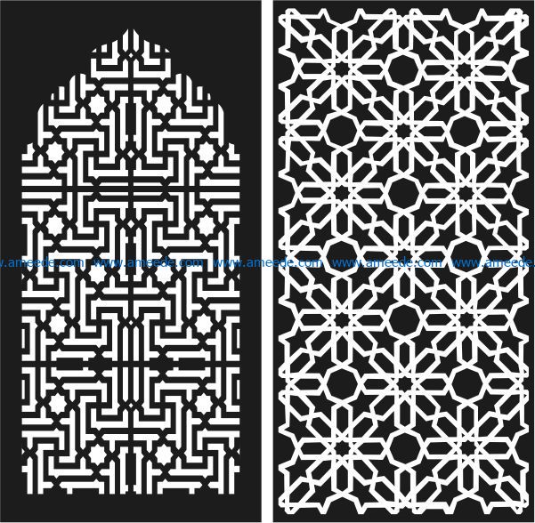 Design pattern panel screen E0009659 file cdr and dxf free vector download for Laser cut CNC