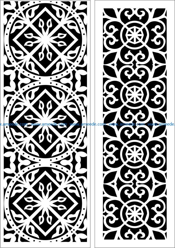 Design pattern panel screen E0009660 file cdr and dxf free vector download for Laser cut CNC